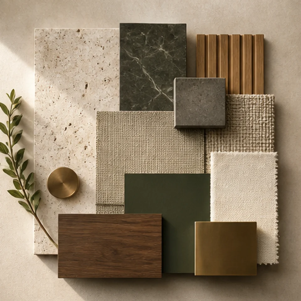 Material finish board